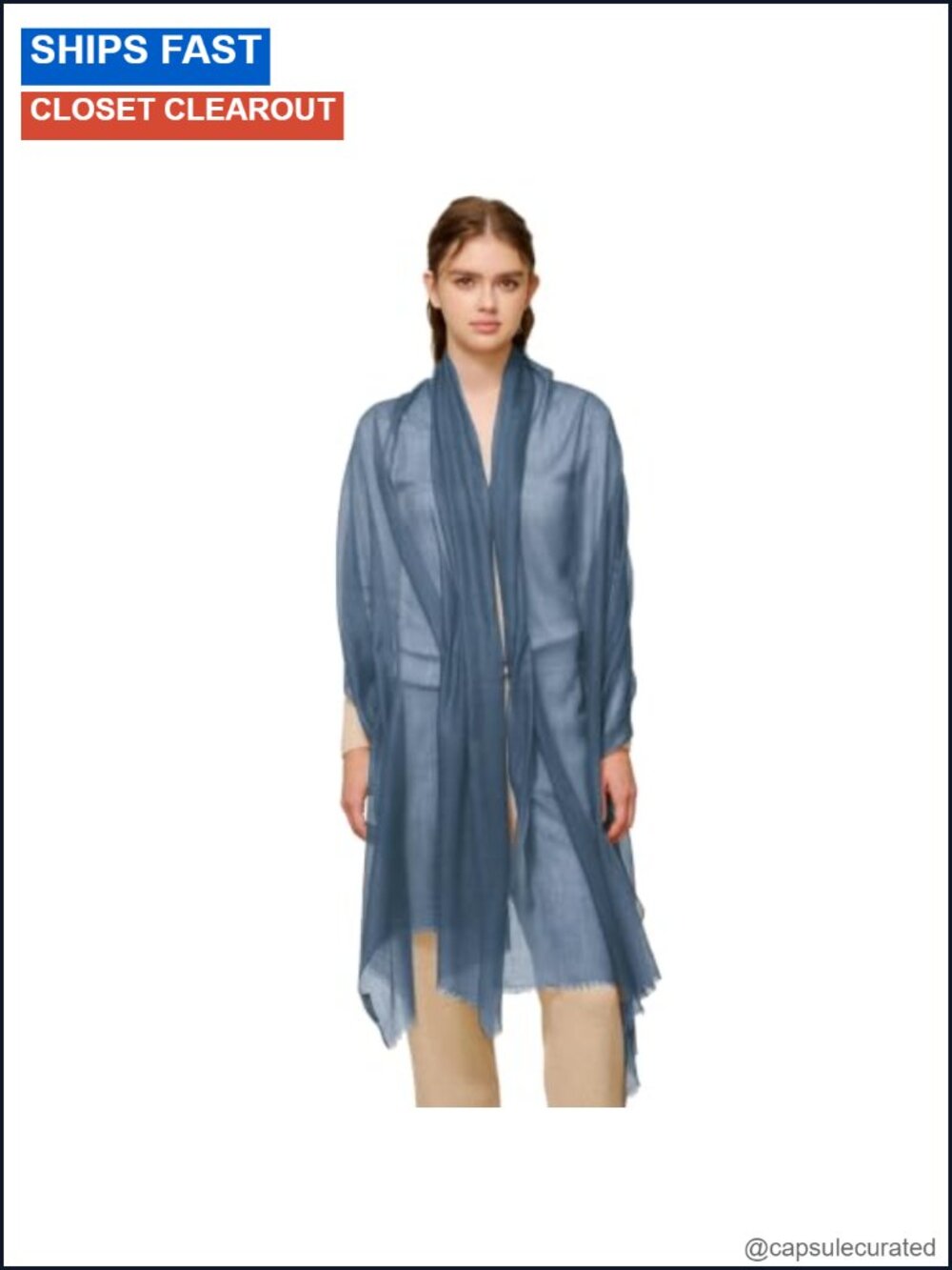 100% Cashmere Shawl Wrap Sheer Thin Featherlight Scarf All Seasons